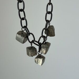 Pyrite Cube Unisex Necklace